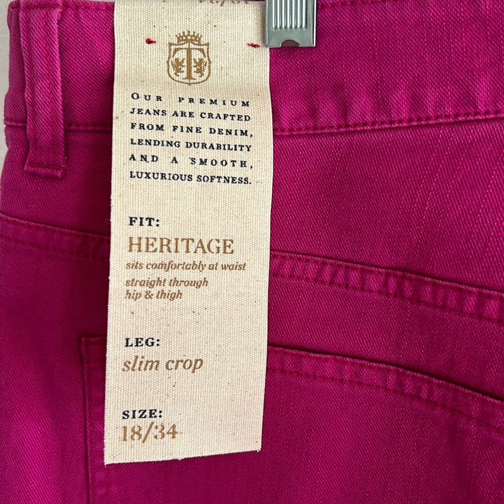 Talbots premium jeans in fuchsia new with tags